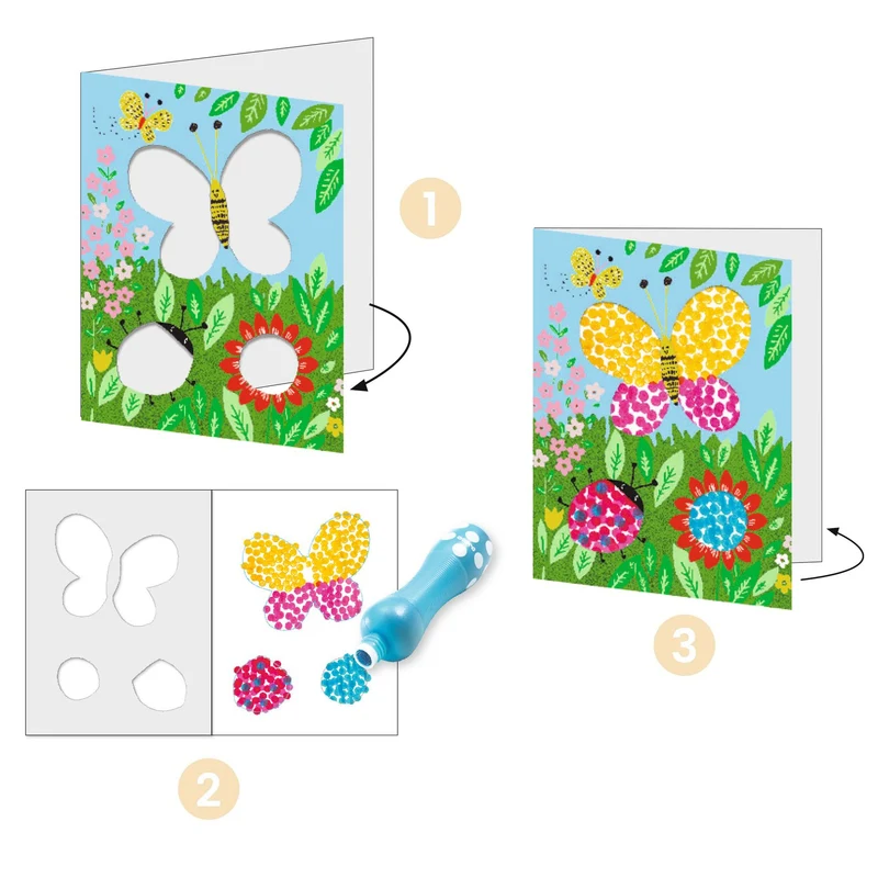 Pintura colorear a puntitos · DJECO