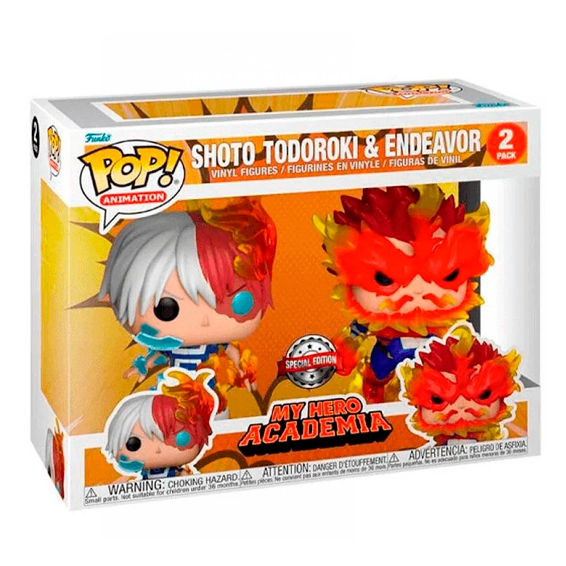 Pack 2 Funko Pop Shoto Todoroki y Endeavor - My Hero Academia