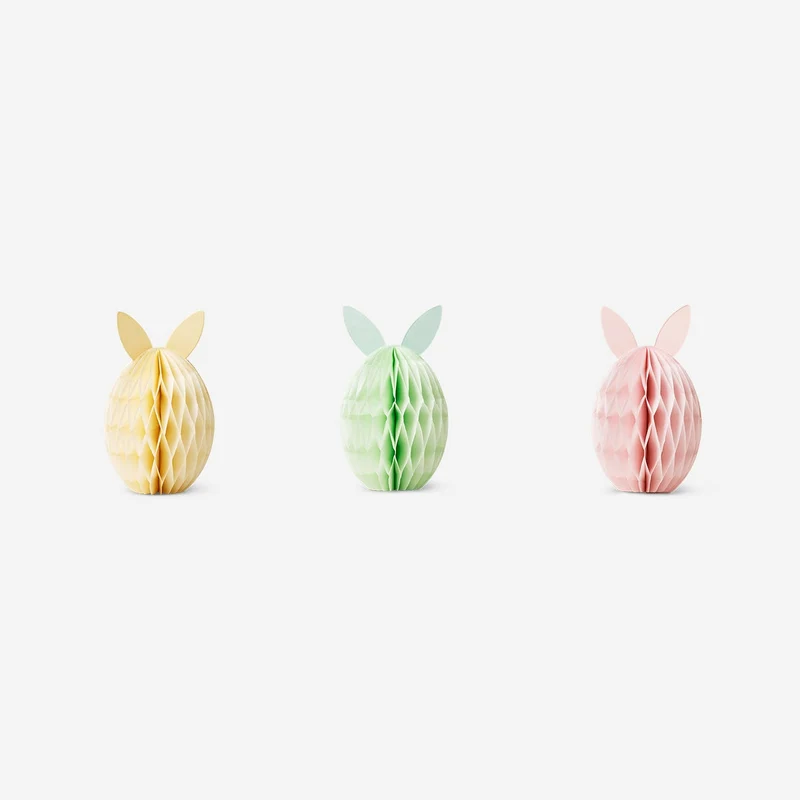 Large Easter paper decorations - 3 pcs
