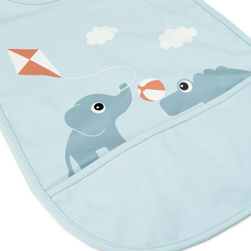 Babero con velcro Playground Blue · Done by Deer