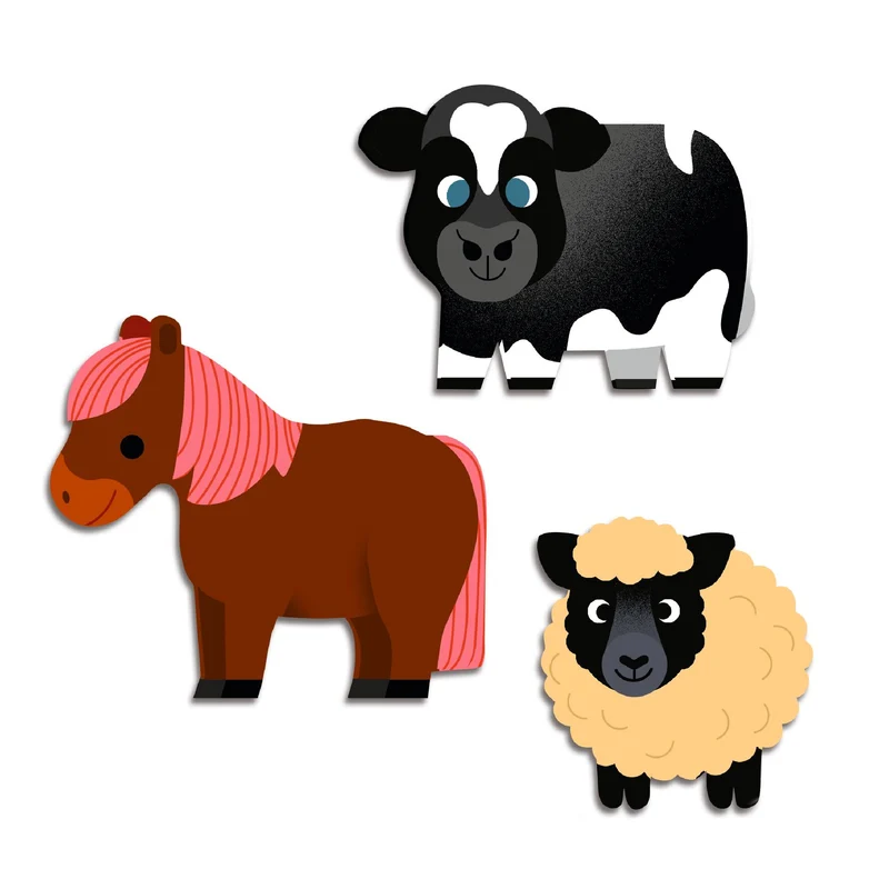 Pegatinas Animales de la granja · DJECO