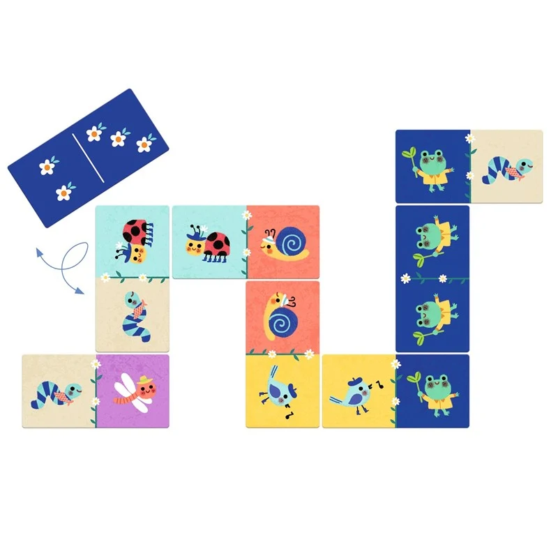 Juego educativo Domino pequeños animales · DJECO