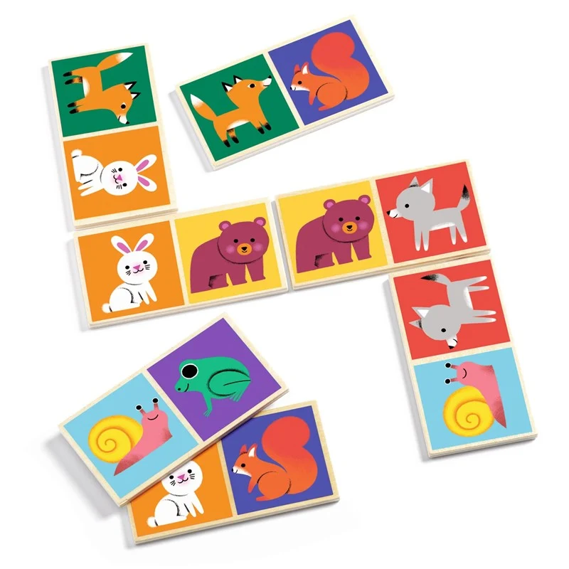 Juego educativo Dominó Wood · DJECO