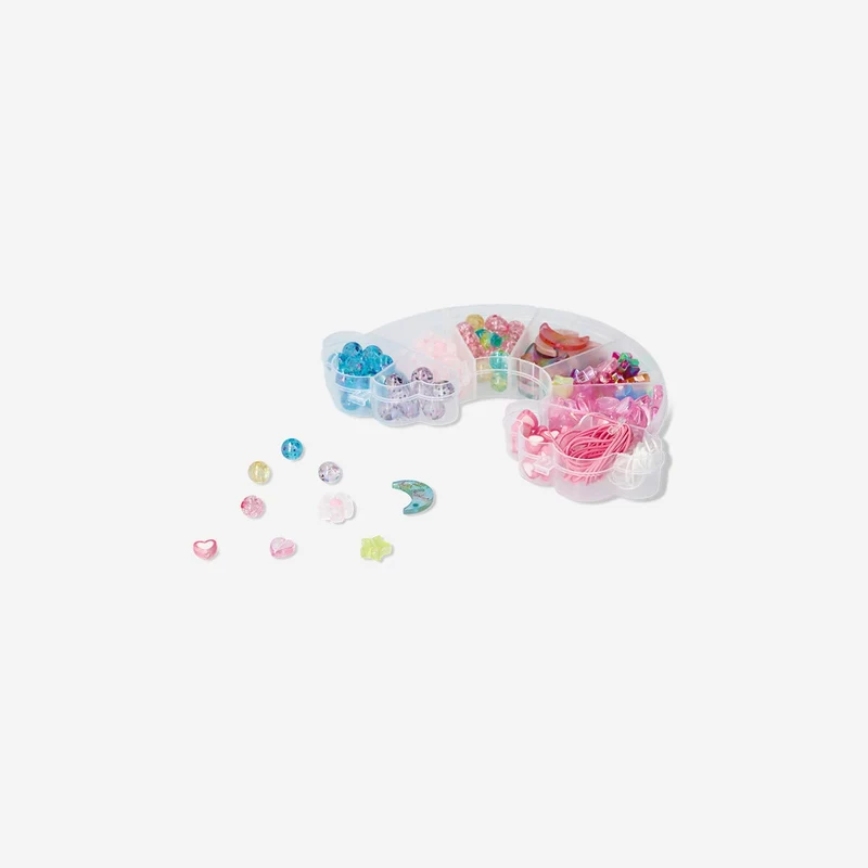 Rainbow bead set with string