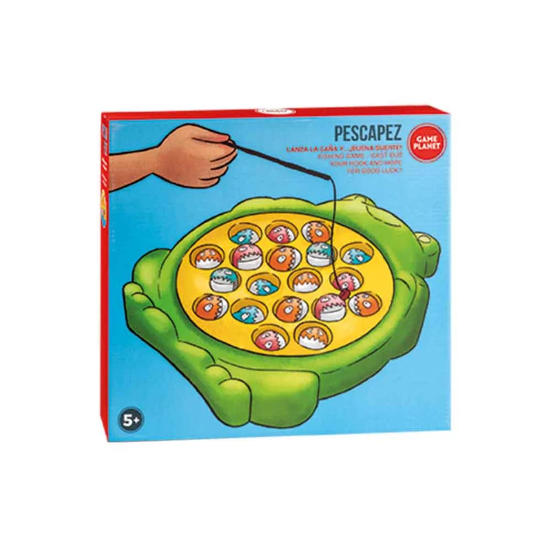 Pescapez Game Planet – Juego de Pesca con 21 Peces y 4 Cañas +5 años