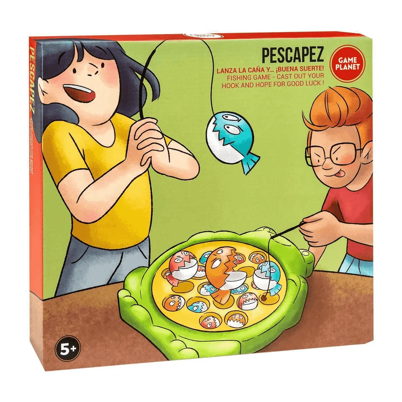 Pescapez Game Planet – Juego de Pesca con 21 Peces y 4 Cañas +5 años