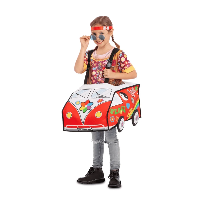 Disfraz de Ride-on furgoneta hippie one size child infantil talla TALLA ÚNICA