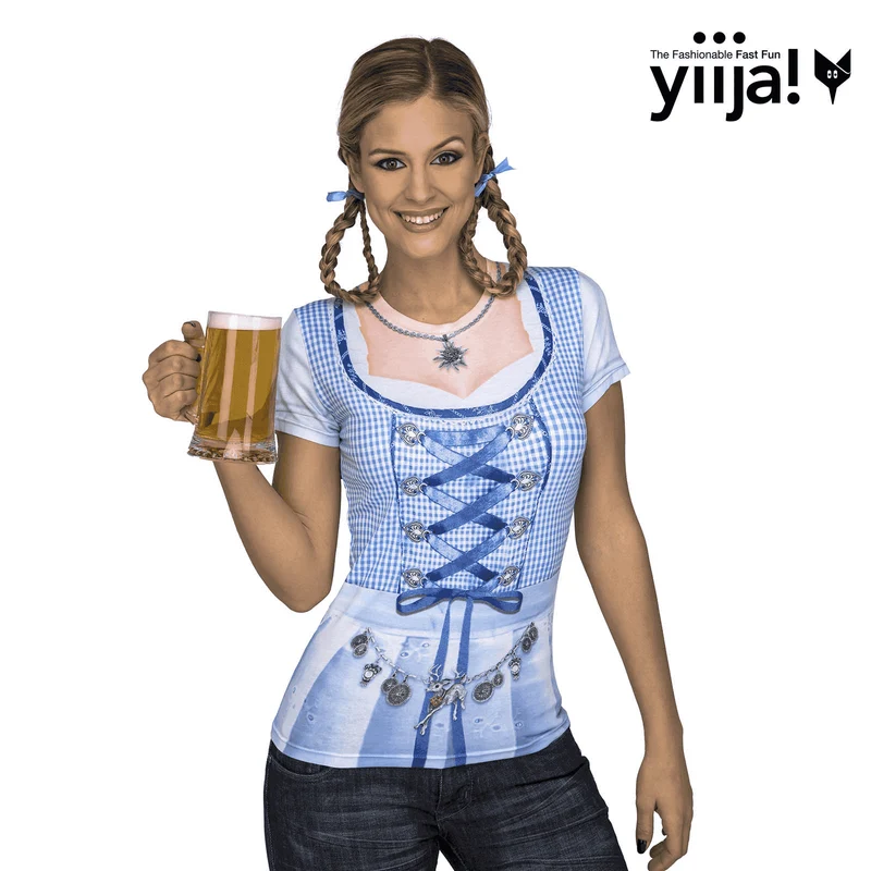 Disfraz de Blue oktoberfest lady adulto talla S