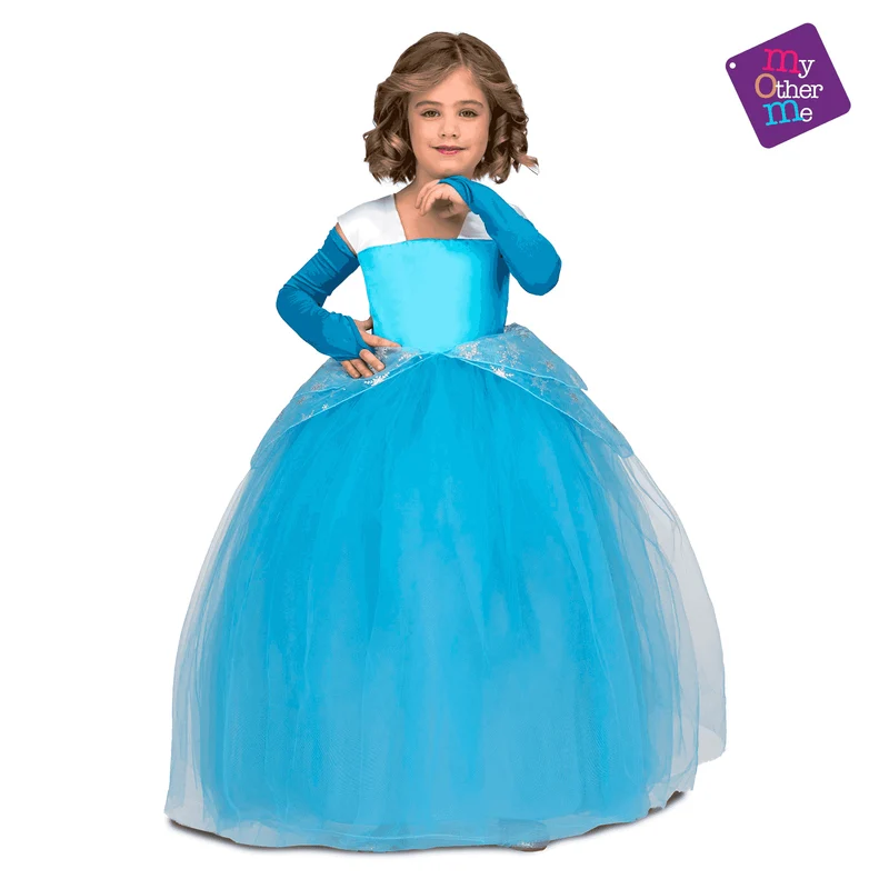 Disfraz de Princesa tutú azul 7-9 años infantil
