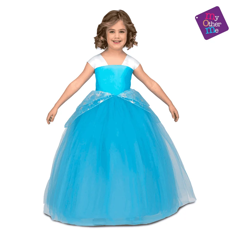Disfraz de Princesa tutú azul 7-9 años infantil