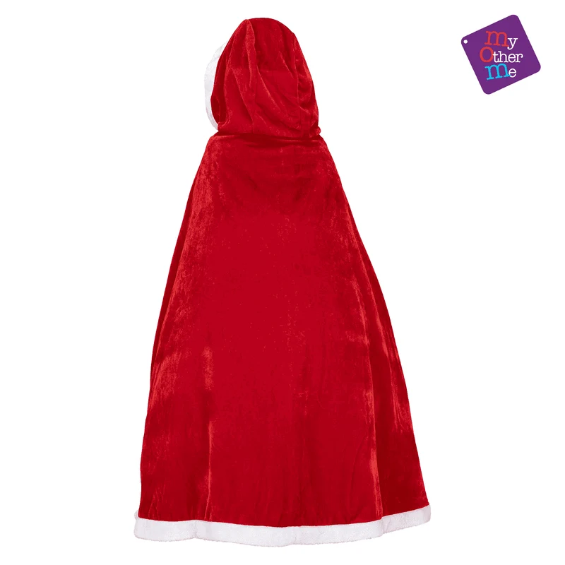 Capa Con capucha color rojo para disfraz
