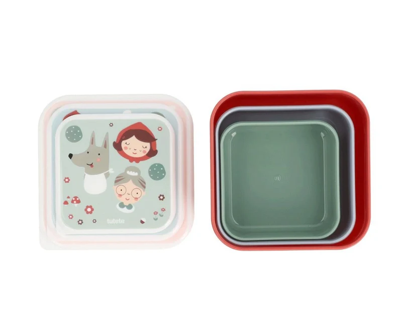 Pack 3 Cajas Almuerzo Little Red