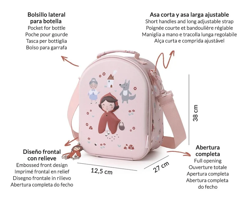 Bolsa Merienda Térmica 3D Little Red