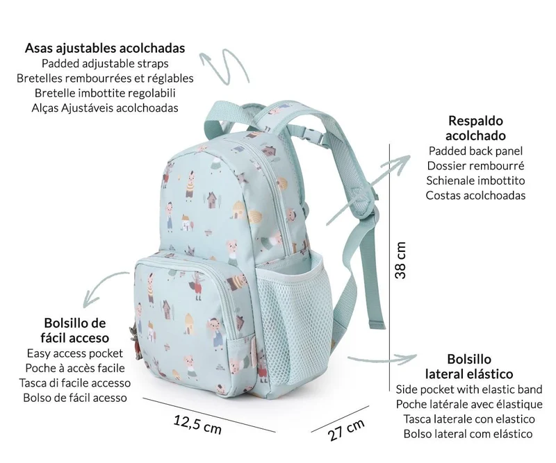 Mochila Infantil The Three Little Pigs