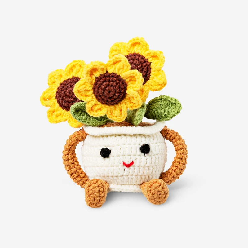DIY crochet sunflowers kit