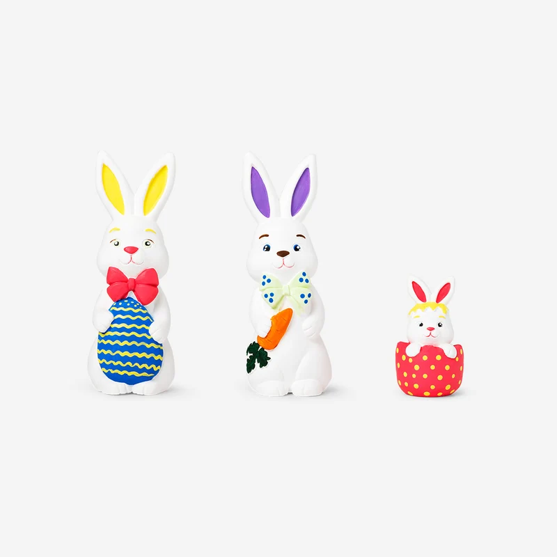 DIY ceramic Easter bunnies - 4 pcs