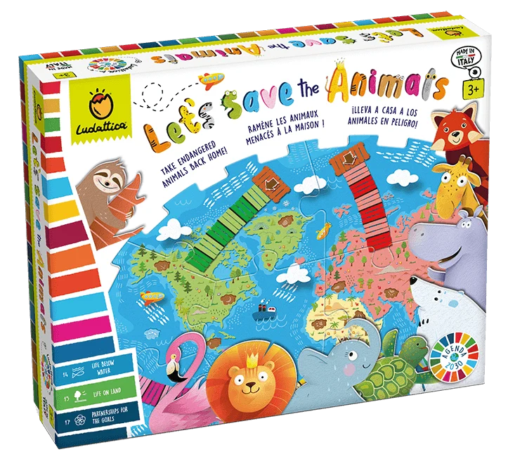 Let’s Save the Animals - Juego de mesa - Ludattica - 2-4 jugadores - 3+ años - Duración variable
