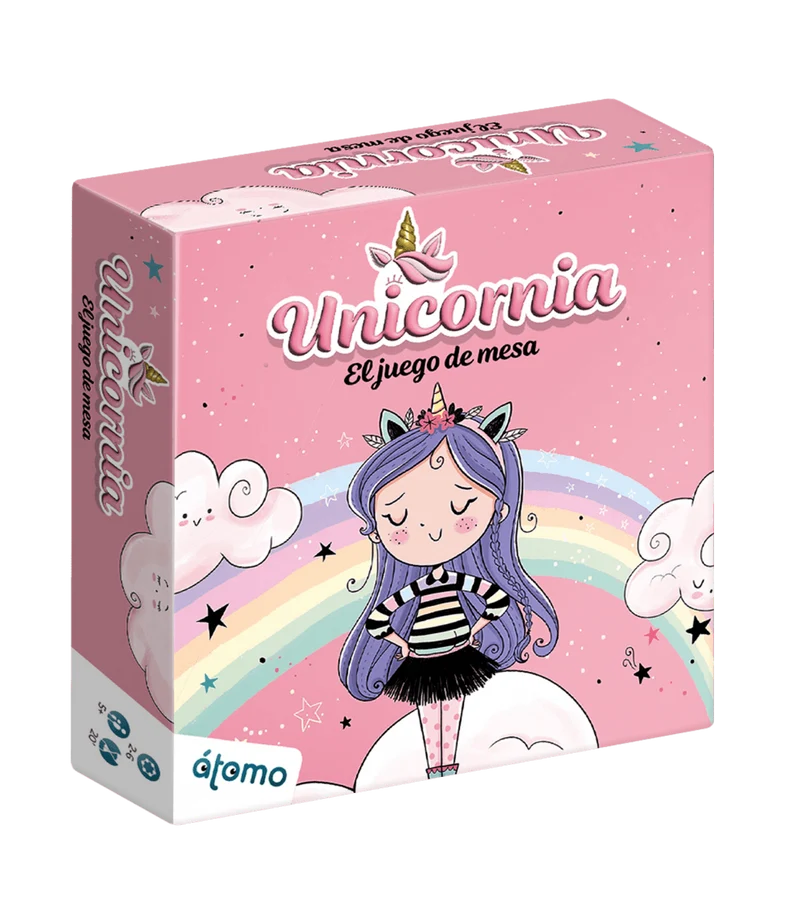 Unicornia - Juego de mesa - Atomo - 2-6 jugadores - 5+ años - 20 min
