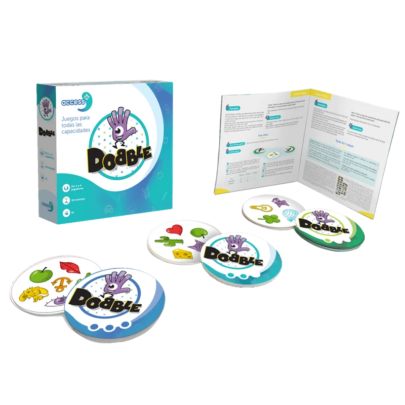Dobble Access+ - Juego de mesa - Zygomatic - 1-4 jugadores - 6+ años - 10 min