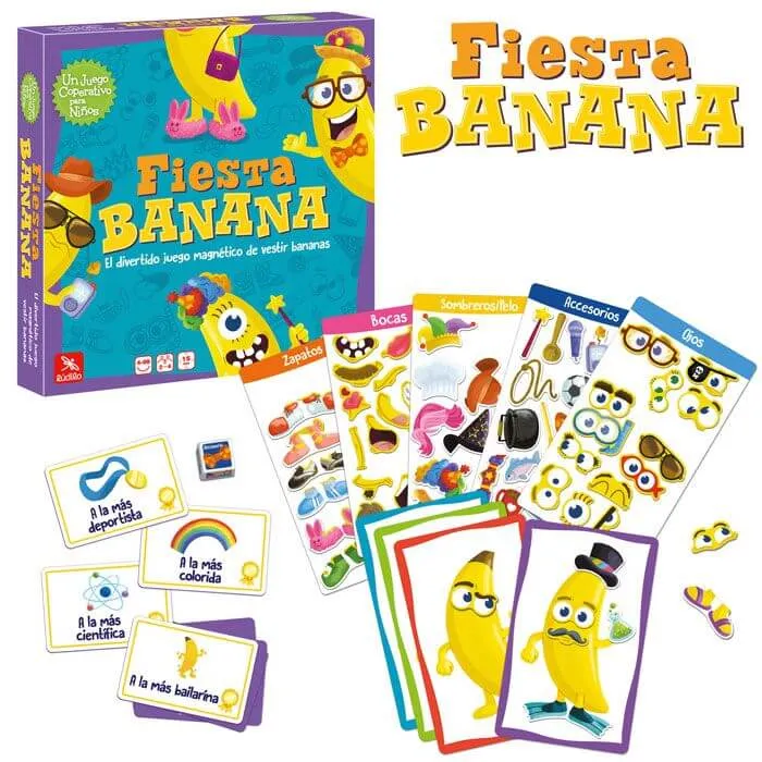 Fiesta Banana - Juego de mesa - Ludilo - 2-4 jugadores - 4+ años - 15 min
