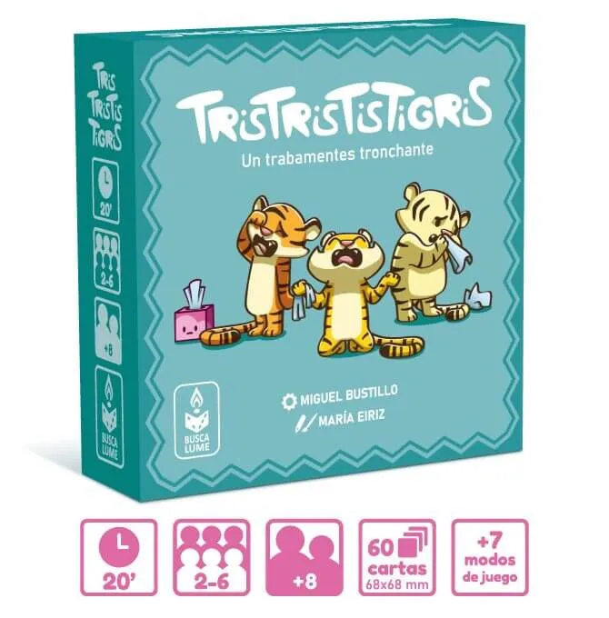 TrisTristisTigris - Juego de mesa - Buscalume - 2-6 jugadores - 8+ años - 20 min