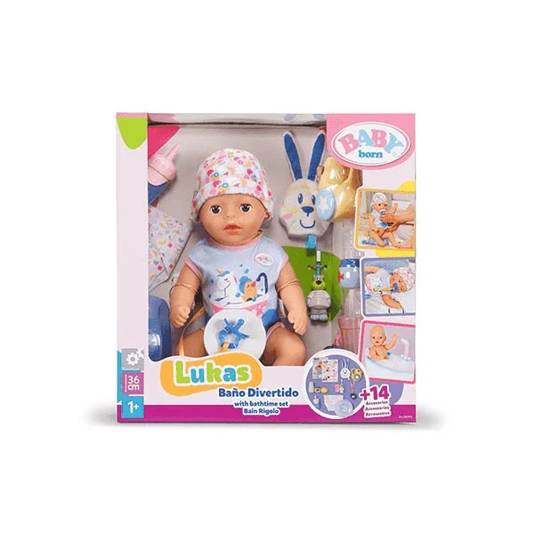 Baby Born Luka Baño Divertido 36 cm