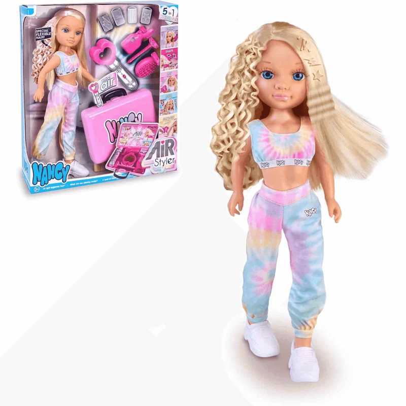 Muñeca Nancy Air Styler con Herramientas de Peinado - Edición Creativa