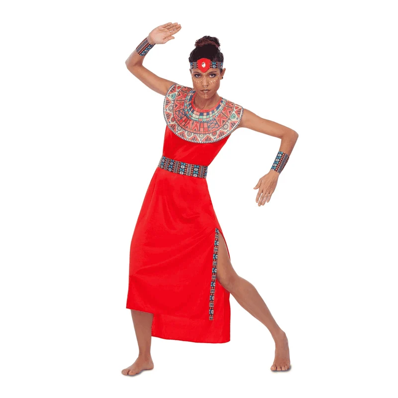 Disfraz de Masai mujer adulto talla ML