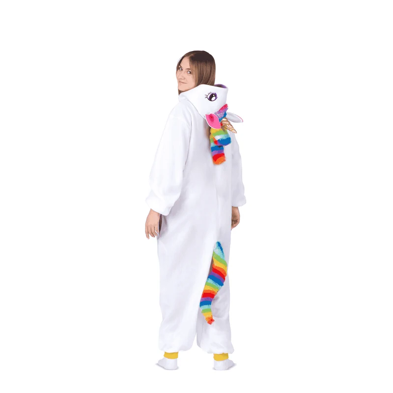 Disfraz de Unicornio blanco adult small adulto talla TALLA ÚNICA