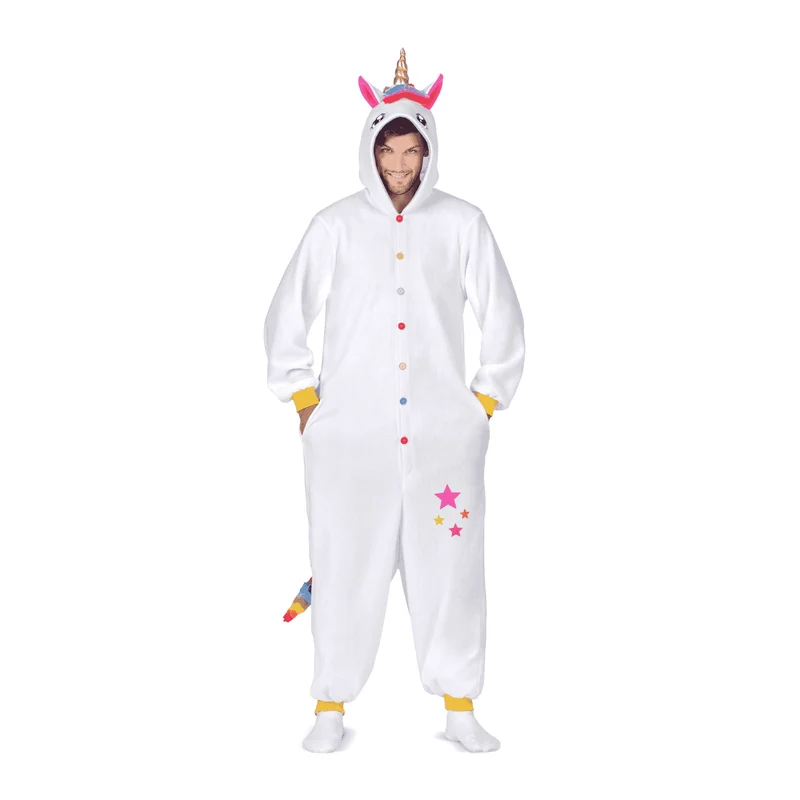 Disfraz de Unicornio blanco adult small adulto talla TALLA ÚNICA