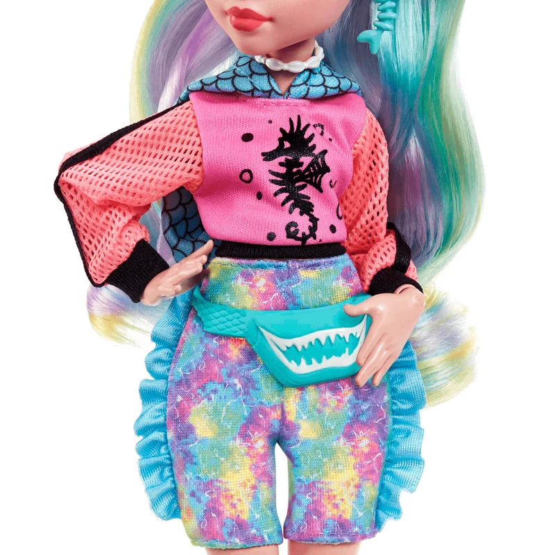 Monster High Lagoona Blue Muñeca articulada con mascota y accesorios de moda