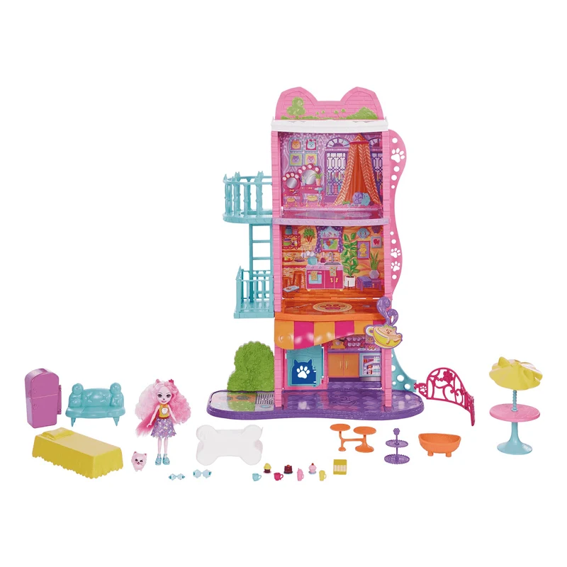 Enchantimals City Tails Apartamento de Palmer Pomeranian