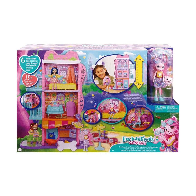 Enchantimals City Tails Apartamento de Palmer Pomeranian