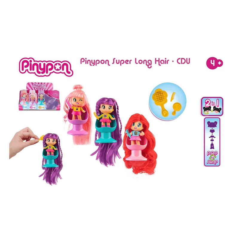 Pinypon Súper Melena Muñeca