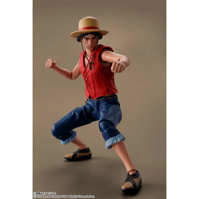 Figura Articulada Monkey D. Luffy - One Piece SH Figuarts Netflix Series 14cm