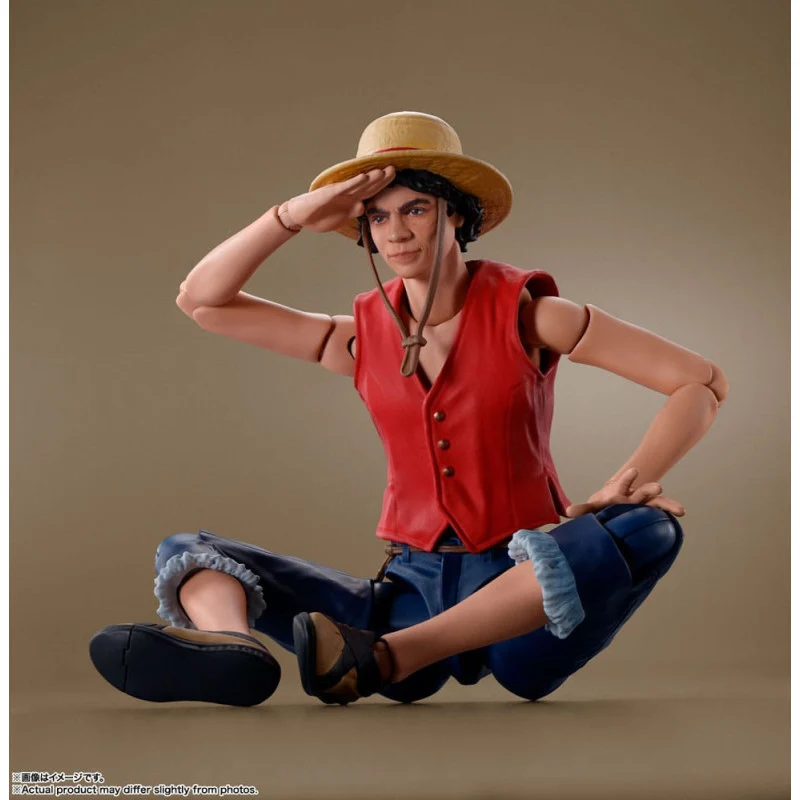 Figura Articulada Monkey D. Luffy - One Piece SH Figuarts Netflix Series 14cm