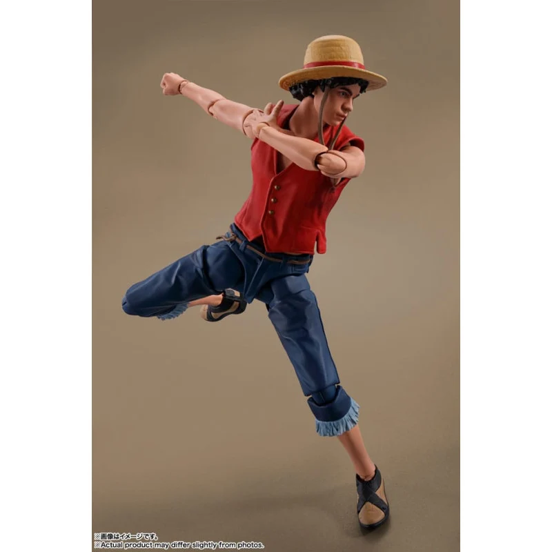 Figura Articulada Monkey D. Luffy - One Piece SH Figuarts Netflix Series 14cm
