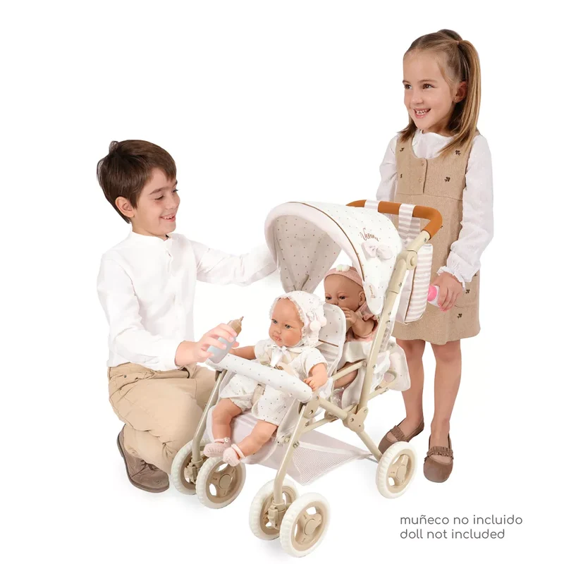 Silla Gemelar Plegable para Muñecas De Cuevas Toys