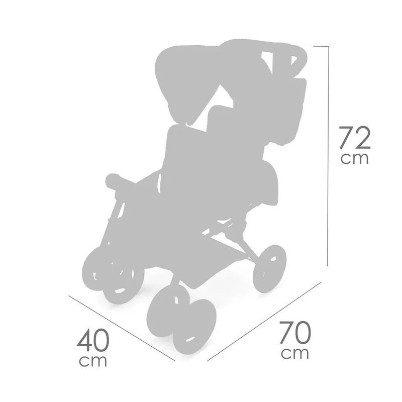 Silla Gemelar Plegable para Muñecas De Cuevas Toys
