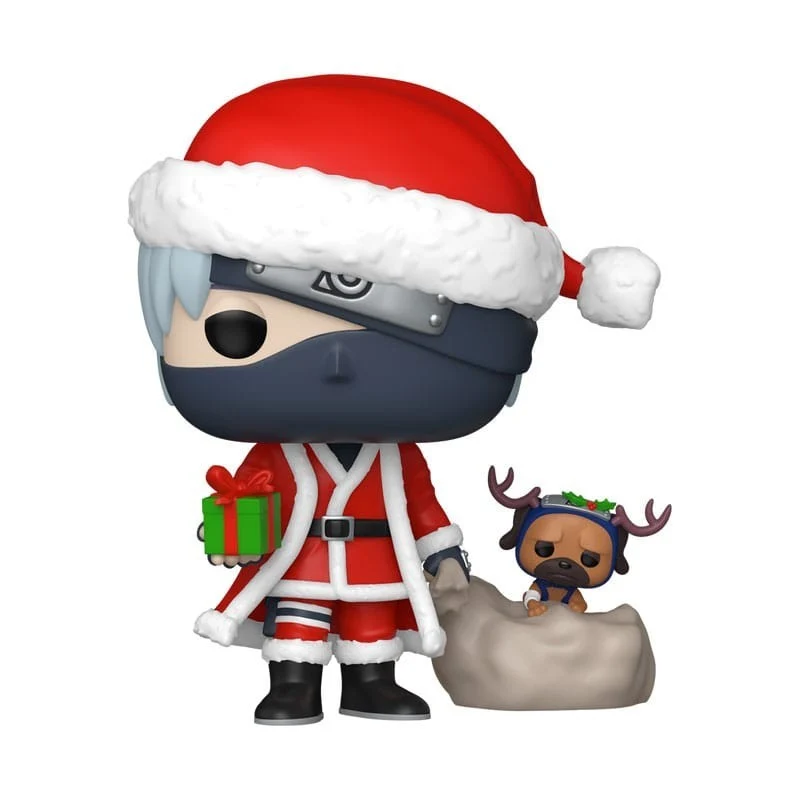 Funko Pop Kakashi Hatake con Pakkun Navidad - Naruto Shippuden