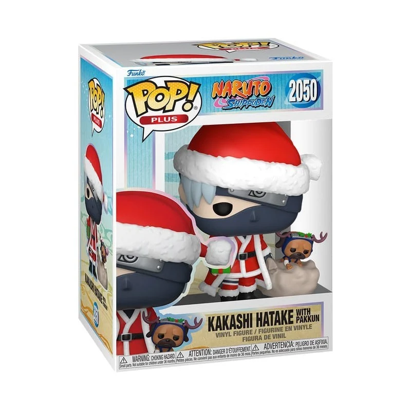 Funko Pop Kakashi Hatake con Pakkun Navidad - Naruto Shippuden