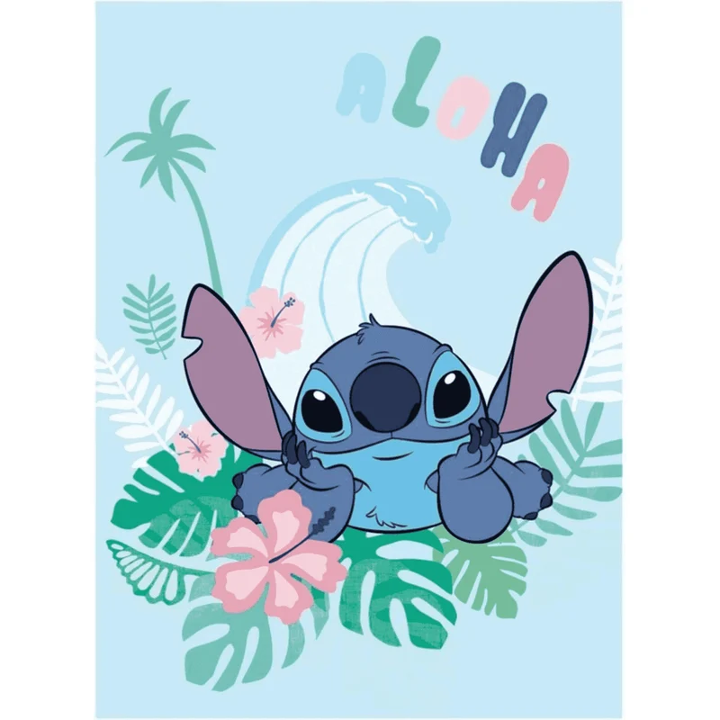 Manta Flannel Lilo & Stitch - Aloha 110x150 cm
