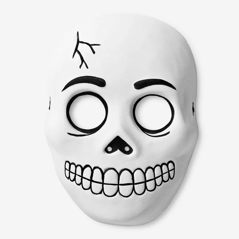 Skull mask that glows in the dark - For adults