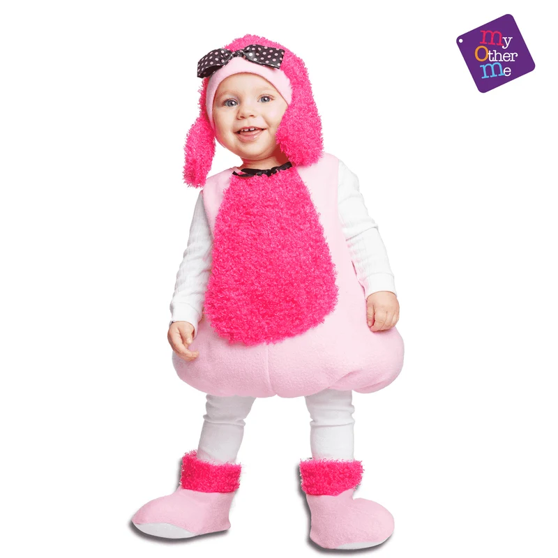 Disfraz de Pequeña poodle rosa 5-6 años infantil