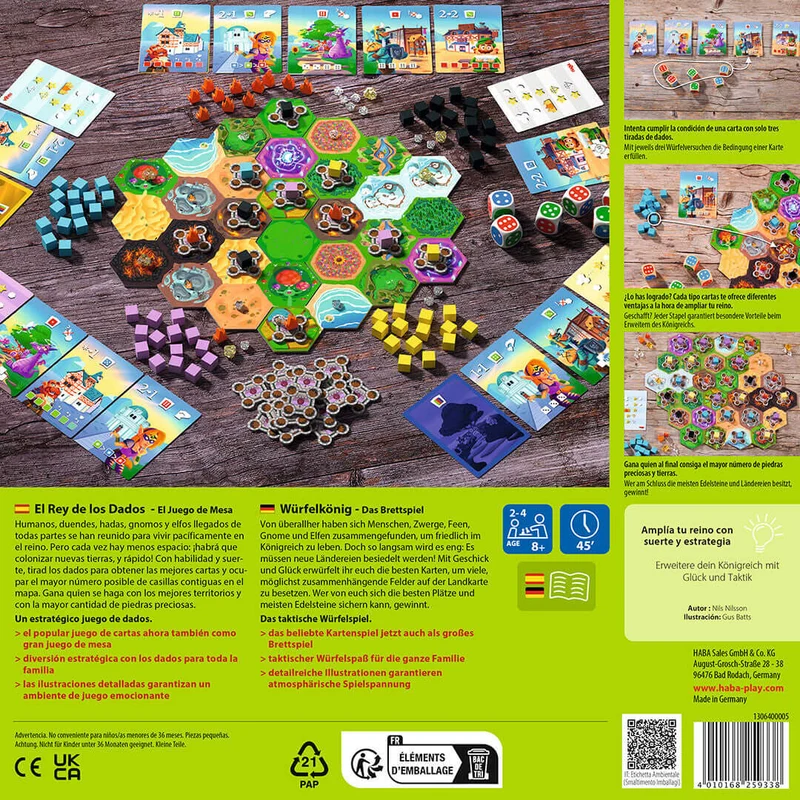 El Rey de los Dados El Juego de Mesa - Juego de mesa - Haba - 2-4 jugadores - 8+ años - 45 min