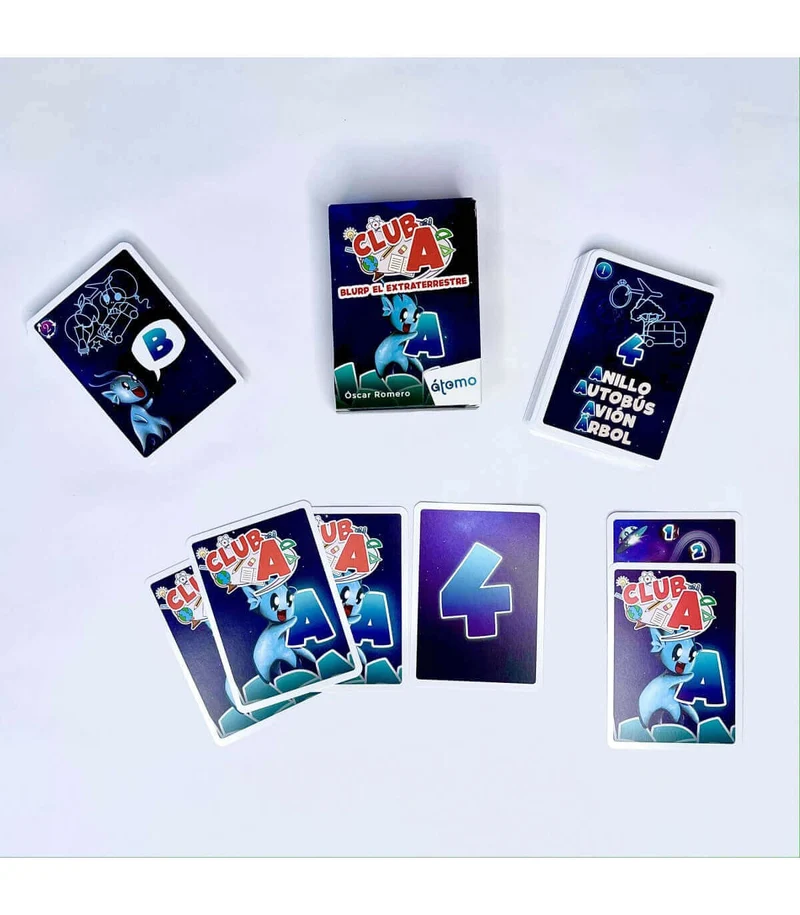 CLUB A Blurp El Extraterrestre - Juego de mesa - Atomo - 1-3 jugadores - 6+ años - 15 min
