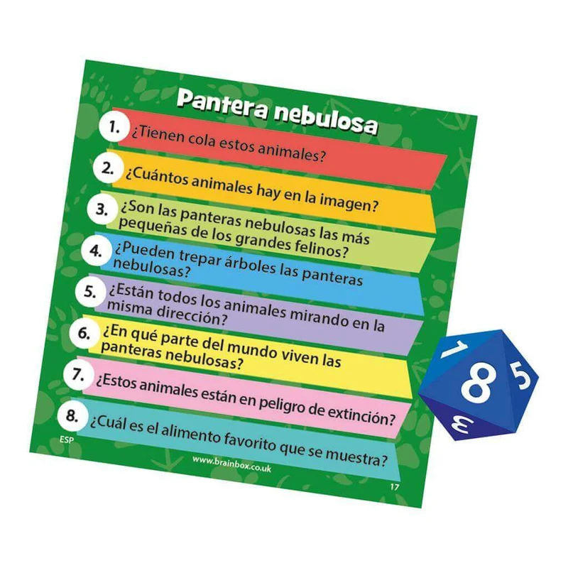 BrainBox Animales - Juego de mesa - Bezzerwizzer Studio - 1 jugador - 8+ años - 10 min