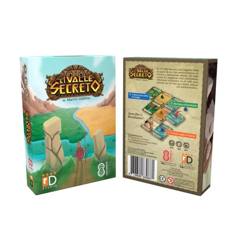 El Valle Secreto - Juego de mesa - Cacahuete Games - 2-4 jugadores - 10+ años - 30 min