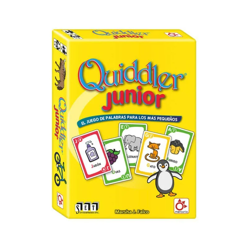 Quiddler Jr - Juego de mesa - Mercurio - 1-6 jugadores - 7+ años - 30 min