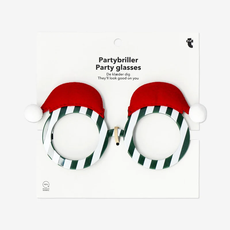 Candy striped party glasses